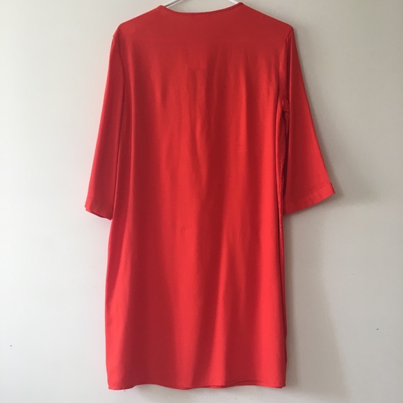 🎉✨HOST PICK✨🎉H&M Orange Shirt Dress - Picture 4 of 6
